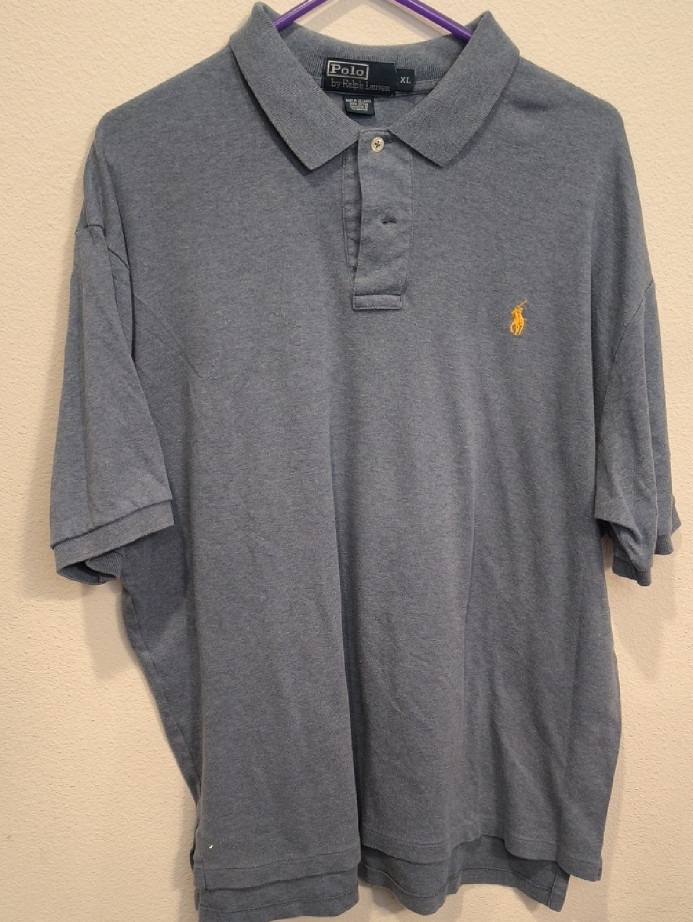 Polo by Ralph Lauren Blue Polo Soft Pique Knit XL